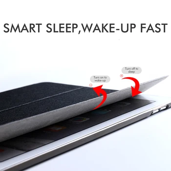 IPad Mini 1 2 3 Padengti Smart PU Odos, Sudedamas Stendas Atgal Funda iPad mini4 mini 5 2019 Su Auto Sleep/Wake Up