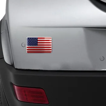 AQTQAQ Metalo Amerikos JAV Vėliava Automobilių lipdukas logotipas Logotipas Ženklelis Automobilio lipdukas Stilius