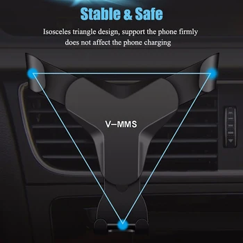 Universaliųjų Gravitacija Automobilinis Telefono Laikiklis Paramos GPS Automobilių Oro Angos Mount Mobiliojo telefono Ląstelių Stovėti 