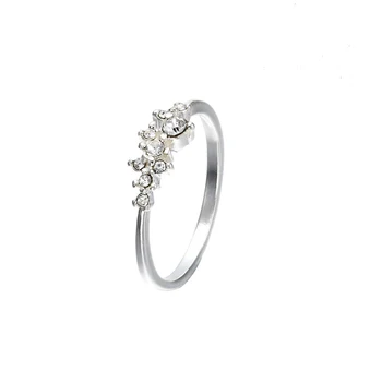 Naujos Mados Kristalų Klasikinis Žiedas Moterims, Moteriška elegantiškas Vestuvių Žiedas ewelry Šalis Dovanos