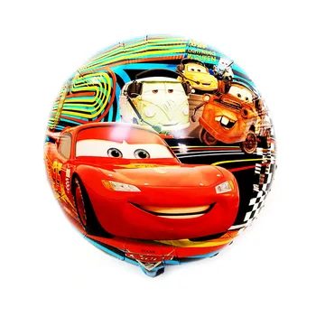 18 colių bolidą visuotinės mobilizacijos aliuminio plėvelę, balionas animacinių filmų automobilio ratas McQueen automobilių aliuminio folija balionas gimtadienio