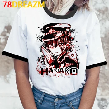 Juokinga Japonų Anime Tualetas Privalo Hanako Kun Grafinis Tees Moterų Kawaii Shaman King Animacinių Filmų Marškinėliai Inuyasha Unisex Marškinėlius Moteris