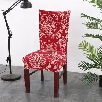 Gėlių Spausdinimo Ruožas Elastinga Kėdžių dangose Spandex Vestuvių Valgomasis Office Pokylių kėdės, apimantis housse de karieta