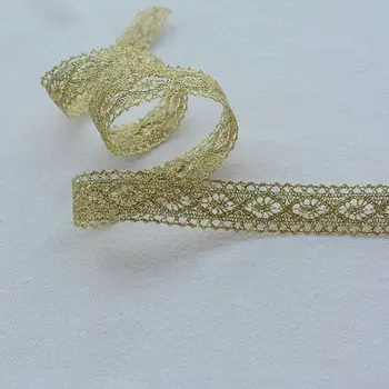 Naujausi aukštos kokybės aukso nėrinių audinio aplikacijos, nėrinių drabužių guipure nėrinių nėrinių siuvimo reikmenys dentelle koronka L-19