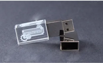 2ydream (10vnt nemokamai logotipą), flash kristalų USB 2.0 flash drive 4GB 8GB 16GB 32GB 64GB USB FLASH DRIVE