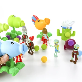 35 stilių Augalai vs Zombies Veiksmų Skaičius, Žaislai Vaikams, Tėvų-Vaikų Interaktyvus Žaislas Žirnių Šaulys, Raudonosios Paprikos Gimtadienio Dovanos