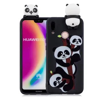 3D Minkšti Silicio TPU Case For Huawei 30 Lite Mielas Panda Pelėda Vienaragis Telefoną Atveju Huawei P20 30 Pro P10 P8 P9 Lite 2017 Dangtis