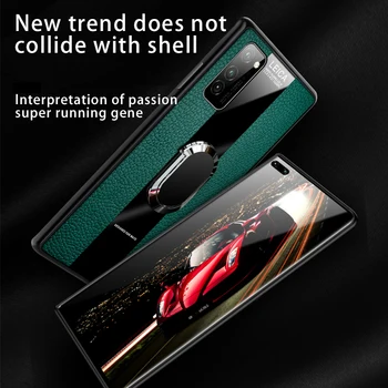 Prabangus Odinis, Silikoninis, Magnetinis Laikiklis Telefoną Atveju Huawei Honor Prieš 30 20 10 9 8 X C 30 P20 Pro Lite Žiedo Laikiklis Dangtelio Coque
