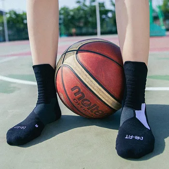 Profesionalaus krepšinio kojinės vamzdis dezodorantas Šilumos Žiemą Storas Suspaudimo Slidinėjimo Vamzdžiai, Lauko sporto, sveikatingumo Prakaitą Rankšluosčiu Kojinių