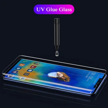 UV Grūdintas Stiklas SONY Xperia 10 PLIUS XZ XZ2 Premium Visiškai Padengti UV Stiklo XZ1 XZ2 XZ3 X10 Telefono Sereen Glas Saugos Tremp