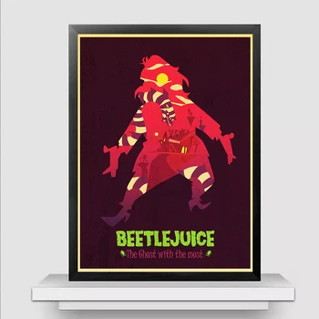 Derliaus Plakatas Klasikinis Siaubo Filmas Beetlejuice Plakatai tableau freskos Sienų Tapyba Už baro kambarį dekoro