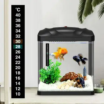 Akvariumo Žuvų Bakas Matavimo Termometru 10-40℃ Stiklo Klijuojamas Lipdukas Temperatūra Butas Termometro Matavimo Mašina
