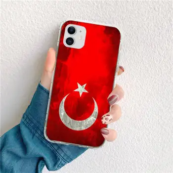 Turkija turkijos Vėliava Shell Telefono dėklas skirtas iphone 12 pro max 11 pro XS MAX 8 7 6 6S Plus X 5S SE 2020 XR dangtis