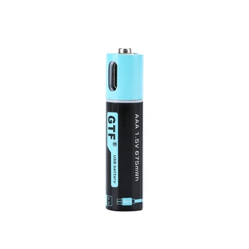 GTF 1,5 V AAA 450mAh USB Baterija talpos USB Įkraunama Baterija 1,5 V 675mwh Nuotolinio Valdymo Žaislai AAA baterijos
