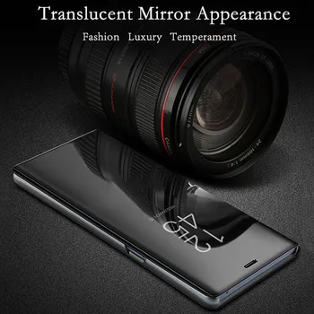 Dėl Xiomi Redmi 7 7A 8 8A Fundas atsparus smūgiams Atveju Luxury Smart Veidrodis, Flip Aksesuaras Padengti Xiaomi Redmi Pastaba 7 8 Pro 