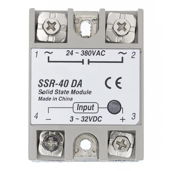 SSR-40 DA Solid State Relay), DC į AC (Solid State Relay Module SSR-40DA Temperatūros Reguliatorius 24V-380V 40A 250V