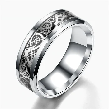 Nerūdijančio plieno žiedas, šviesos žiedas, meilės žiedas, vyrai, moterys, žiedas, Freemasons, EKG, voras, Drakono Žiedas
