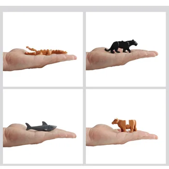 Gyvūnų Statybos Blokų, Plytų Mamutas Orangutan Tigras Dinozaurų Briedžių Vilkas Arklių Mini Pav Žaislas Vaikams, suderinamas su