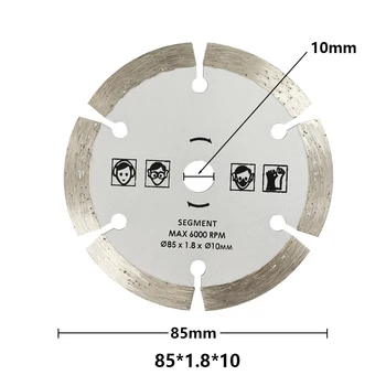 85mm Pjovimo Įrankis Pjūklų Galios Įrankis, diskinio Pjūklo Ašmenys Medienai HSS pjauti Dremel Cutter Apskrito Mini pjauti