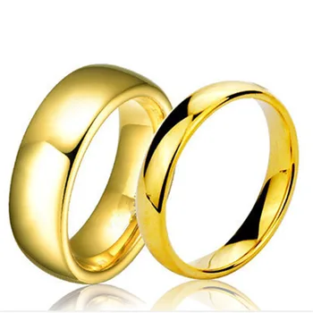 Paprasta Rose Aukso Žiedai Vyrams, Moterims Plokštė Su Sidabriniais Žiedas, Nerūdijančio Plieno Žiedai, Papuošalai Vestuvių Žiedas Pora Reikmenys Žiedai