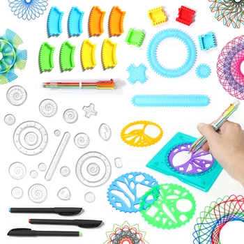 Piešimas, žaislai Spirograph enfant 22pcs Blokavimo Įrankių & Ratų Dizaino Piešimo Reikmenys Kūrybinio Ugdymo Vaikams, Žaislai