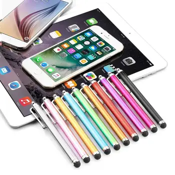10vnt/daug Metalo Capactive Stylus Pen Jutiklinis Ekranas, Rašikliai Tablet PC Visiems Capacitive Ekrano pieštukas su Rašikliu Įrašą