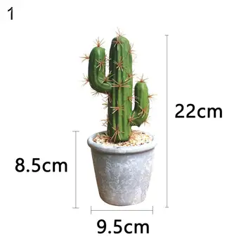 Dirbtinės Plastikinės Kaktusas Succulents Dygliuotas Kriaušių Vazoninių Augalų nr. Puodą Ekologiškas Modeliavimo Home Office 