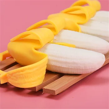 Lėtai Auga Modeliavimas Milžinišką Bananų Įtempių Žaislas Nuspaudžiant PU Žaislas Anti-stresas Bananų Formos Žaislas Vaikams Žaislas