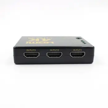 HDMI Switcher Jungiklis 3x1 4K*2K 1080P 3 Uosto Selektorių Adapteris, Splitter Lauke Ultra HD HDTV Xbox PS3, PS4 Multimedia Vaizdo Kabeliai