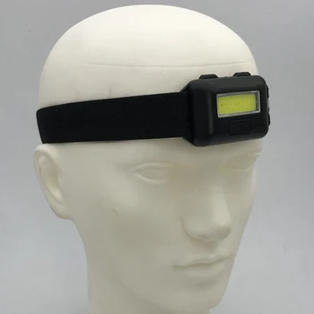 Mini COB LED Žibintai Priekinės Šviesos Galvos Šalmas Žibintuvėlis Miner priekinis žibintas Žibintuvėlis Galvos Šviesos Žibintai, Skirti Pėsčiųjų, Kempingas, Žvejyba