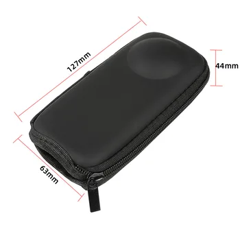Mini PU Saugojimo Krepšys Neperšlampamą dėklą Apsauginė Dėžutė Insta360 One X X2 Panoraminis Veiksmų Fotoaparato Priedai