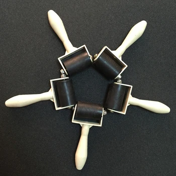3,5 cm graviravimas roller volelis molio guminiu voleliu keramikos kočėlas modeliavimo įrankis non-stick roller pin skylių stabdžių jūrų ar