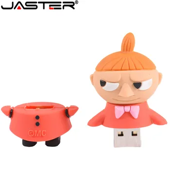 JASTER USB 2.0 Pen drive 64GB 32GB 16GB 8GB 4GB animacinių filmų Moomin Slėnis memory stick puikus Mažai Mano/Snufkin usb flash drive key