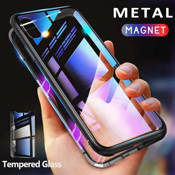 GETIHU Magnetinio Atveju, Grūdintas Stiklas, Magnetas Mobiliojo Telefono Dangtelį 