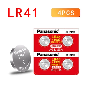 4PCS PANASONIC Originalus LR41 192 1,5 V Šarminės Baterijos 3TN 192 392A L736 Mygtuką Cell Baterijos 0%Hg už skaičiuoklė
