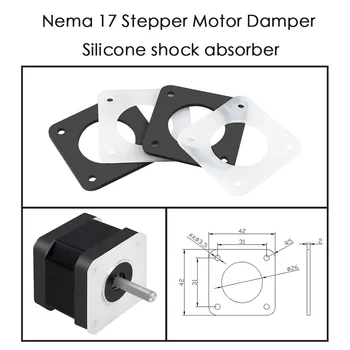 Nema 17 Stepper Motorinių Sklendė Silikono amortizatorius Reprap Izoliatorius 42 Motorinių Absorberio 3D Spausdintuvo dalys, Motorinių CNC mašinos