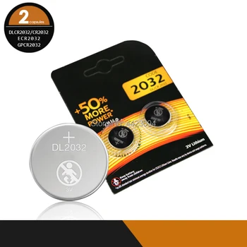 2vnt originalus cr 2032 nauja baterija DURACELL cr2032 3v mygtuką ląstelių monetos baterijas žiūrėti kompiuterio Žaislas