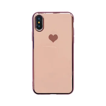 Prabanga Meilė Širdies Telefono dėklas Skirtas iPhone 6 6S 7 + 8 X Apkalos Minkštos Apsaugos Atvejais 