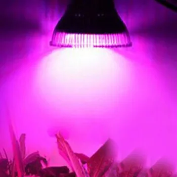 LED Grow Light E27 Visą Spektrą 18W už Hydroponics Augalų Šviesos AC85-265V 110V, 220V Led Grow Lempa