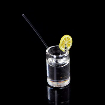 1:12 Masto Mini Vyno, Alaus Taurės Lėlių Amatų Skaidrus Goblet Miniatiūriniai Namų Puošybai Stiklo Modelį 