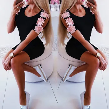 Vasaros Suknelė 2019 Seksuali Moteris Slim Atsitiktinis Mini Suknelės Ponios Kietas Trumpas Rankovės Bodycon Suknelė Šalis Clubwear Mini