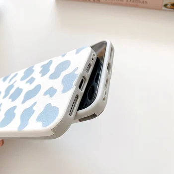 Mielas Pieno Karvė Modelio Telefono dėklas Skirtas iPhone 11 Pro XS Max XR Mados Matinis Minkštas atsparus smūgiams gaubtas, Skirtas 