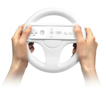 Naujovišką plastiko ir ergonomlc dizainas Žaidimas Lenktynių Vairas Nintendo Wii Mario Kart Nuotolinio valdymo pultelis