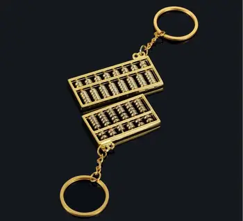 1pcs Kinijos Apskaitos Įrankis Abacus Key Chain senovės kinų klasikinio stiliaus vaikams žaislas
