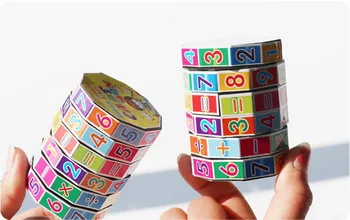Matematikos plastiko Stebuklinga Skaitmeninis Įspūdį Matematikos, Skaičiavimo Mokymo Žaislas Mathmatic Švietimo Žaislas Vaikams Magijos Kubo Galvosūkį Žaislas