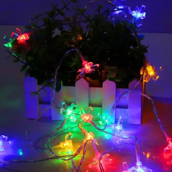 2M/5M Gėlių LED Šviesos Eilutę Girliandą Linksmų Kalėdų Dekoro Namuose Kalėdų Eglučių Papuošalai Kalėdų Navidad 