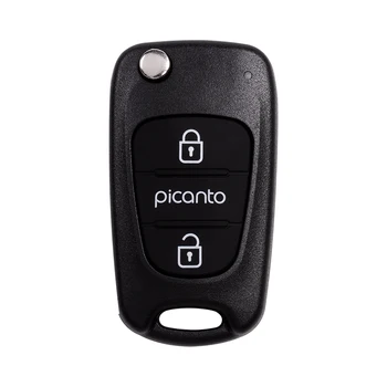 3 Mygtukus Pakeisti Automobilio Raktas Atveju Kia Atsakiklis Pagrindinių Shell Tuščią Fob Dėl Kia Picanto apversti raktas apvalkalas su I30 peilis