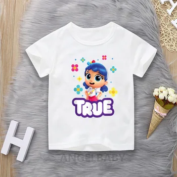 Tiesa, ir Vaivorykštės Karalystę Animacinių filmų marškinėliai Mergaitėms Vasarą Vaikai Viršūnes Kūdikių Berniukų Drabužius, Juokingi Vaikų marškinėliai
