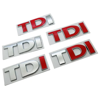TDI Ženklelis Emblema Lipdukai, Decal Logotipą, Volkswagen VW Polo Golf Jetta Passat b5 b6 GTI Touran Bora Automobilių optikos automobilių reikmenys