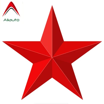 Aliauto Mados Automobilių Lipdukas 3D Red Star Dekoratyvinis Dangtelis Įbrėžimų Vinilo Decal Motociklo 
